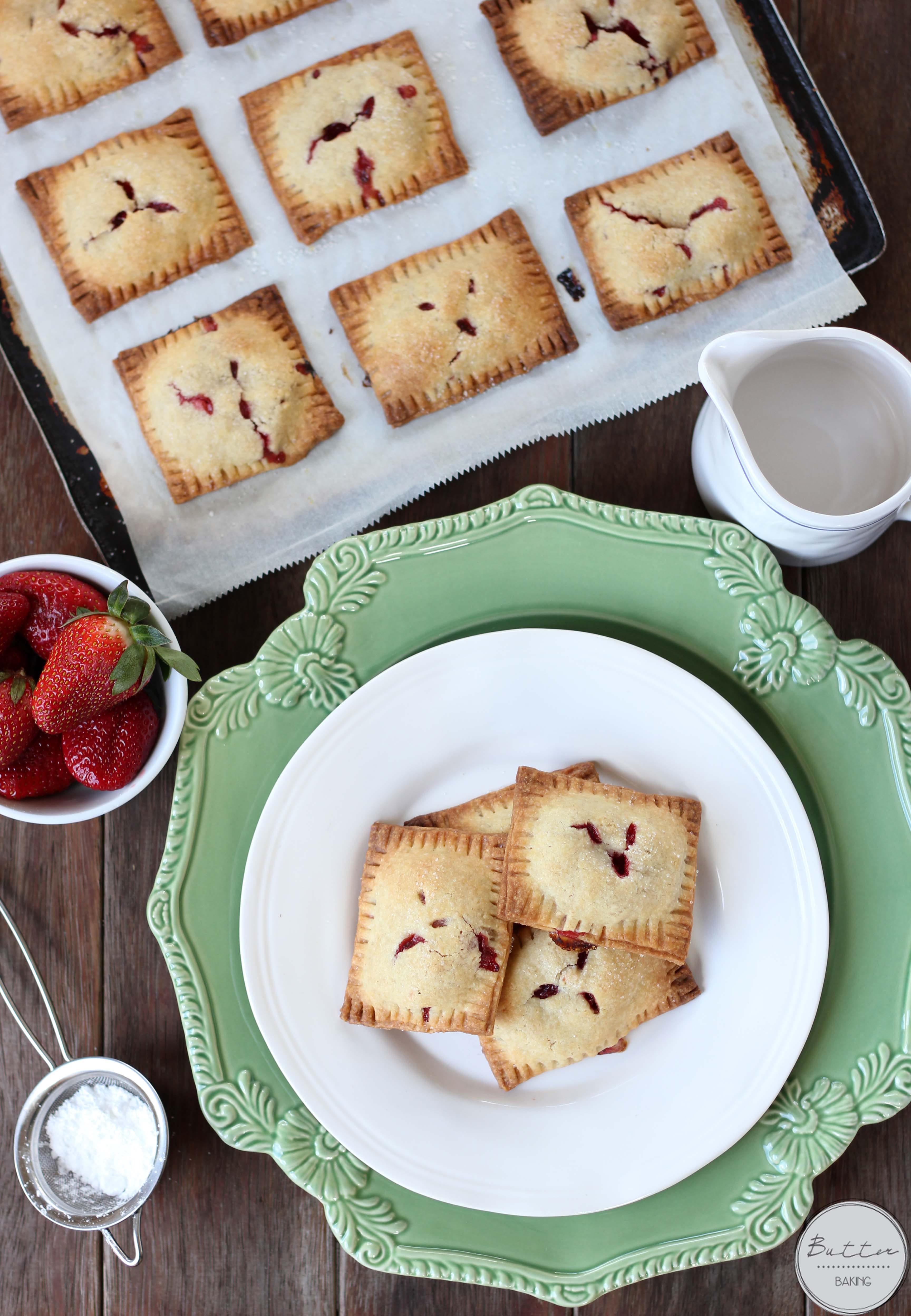 Strawberry custard hand pies | Butter Baking