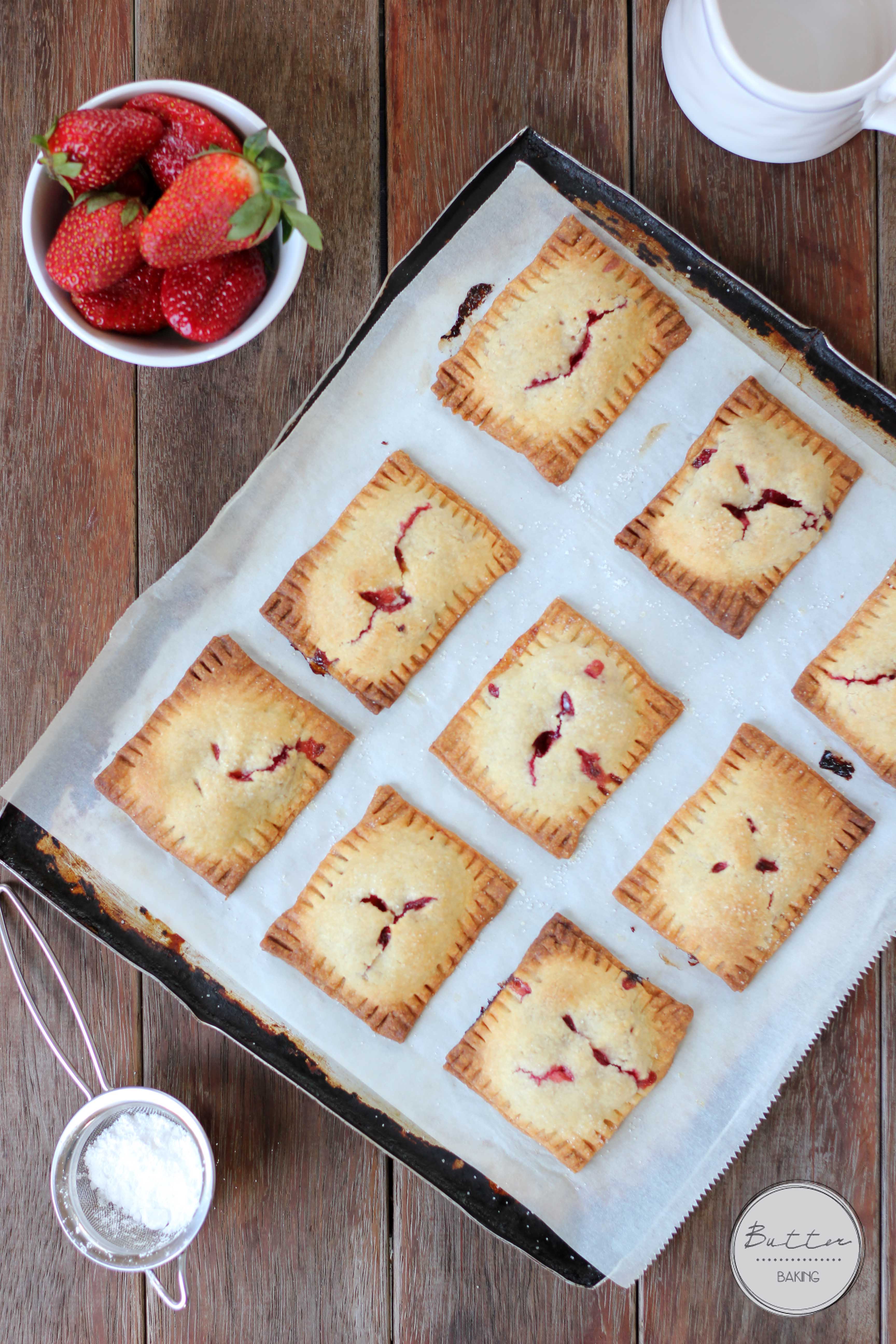 Strawberry custard hand pies | Butter Baking
