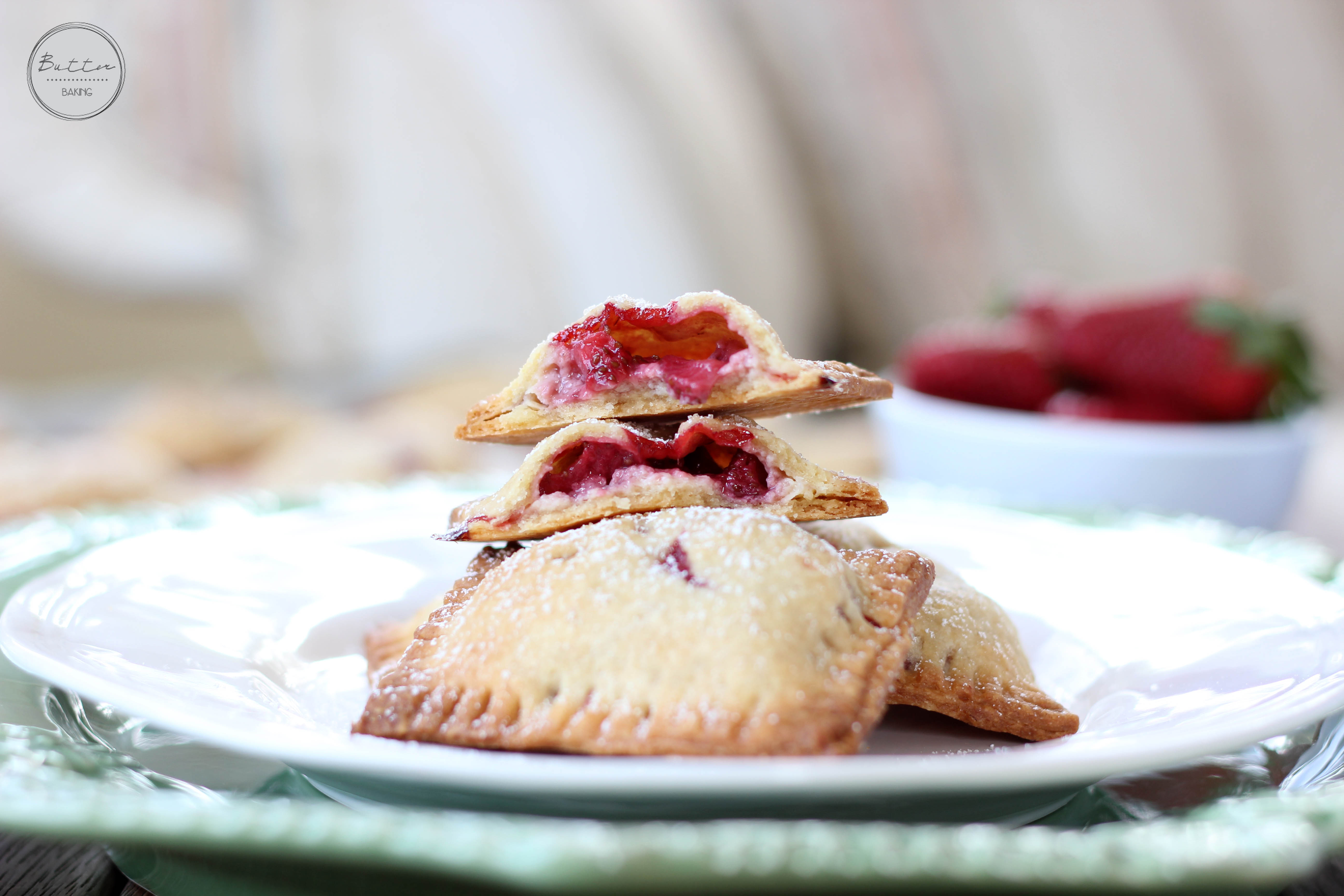 Strawberry custard hand pies | Butter Baking