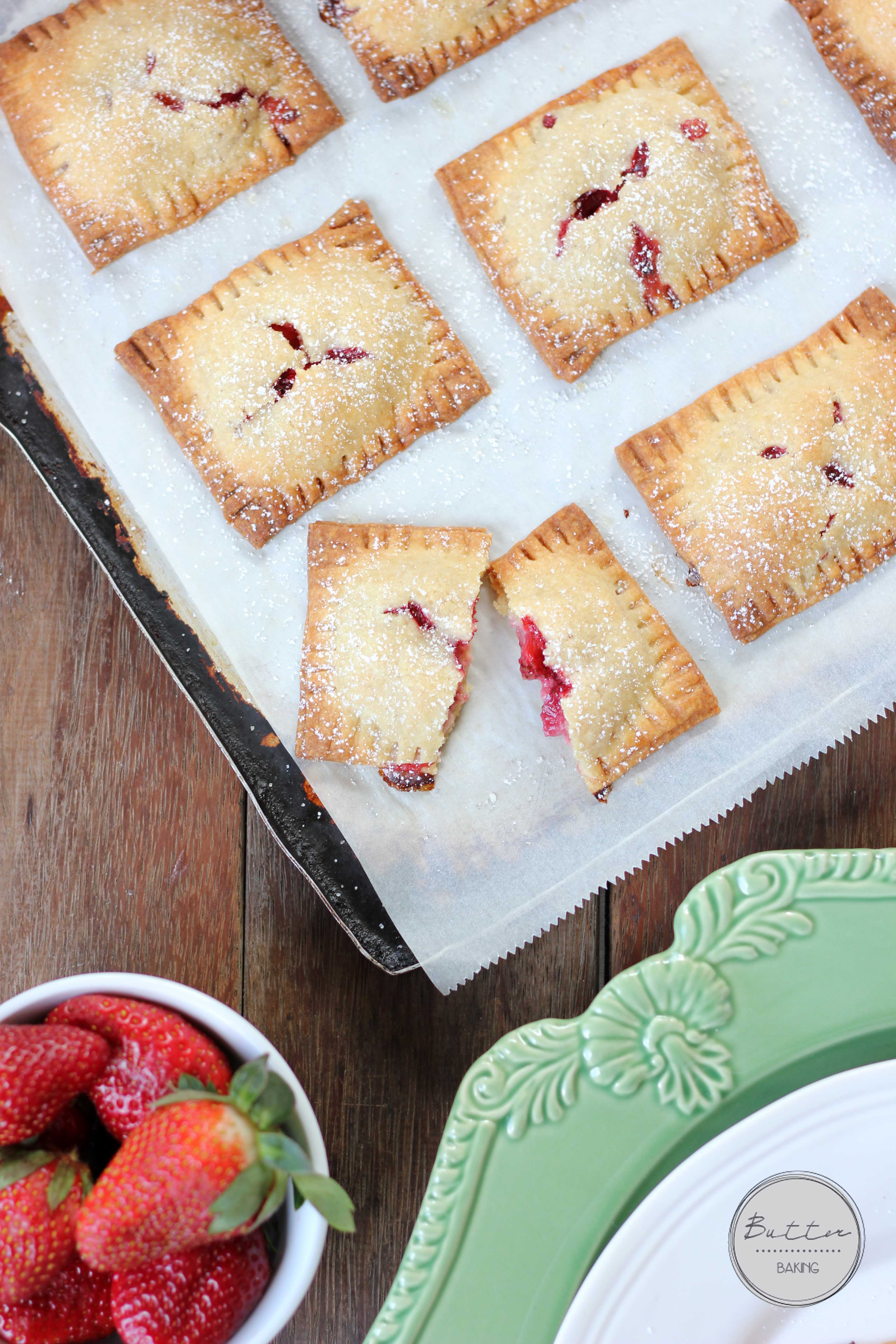 Strawberry custard hand pies | Butter Baking