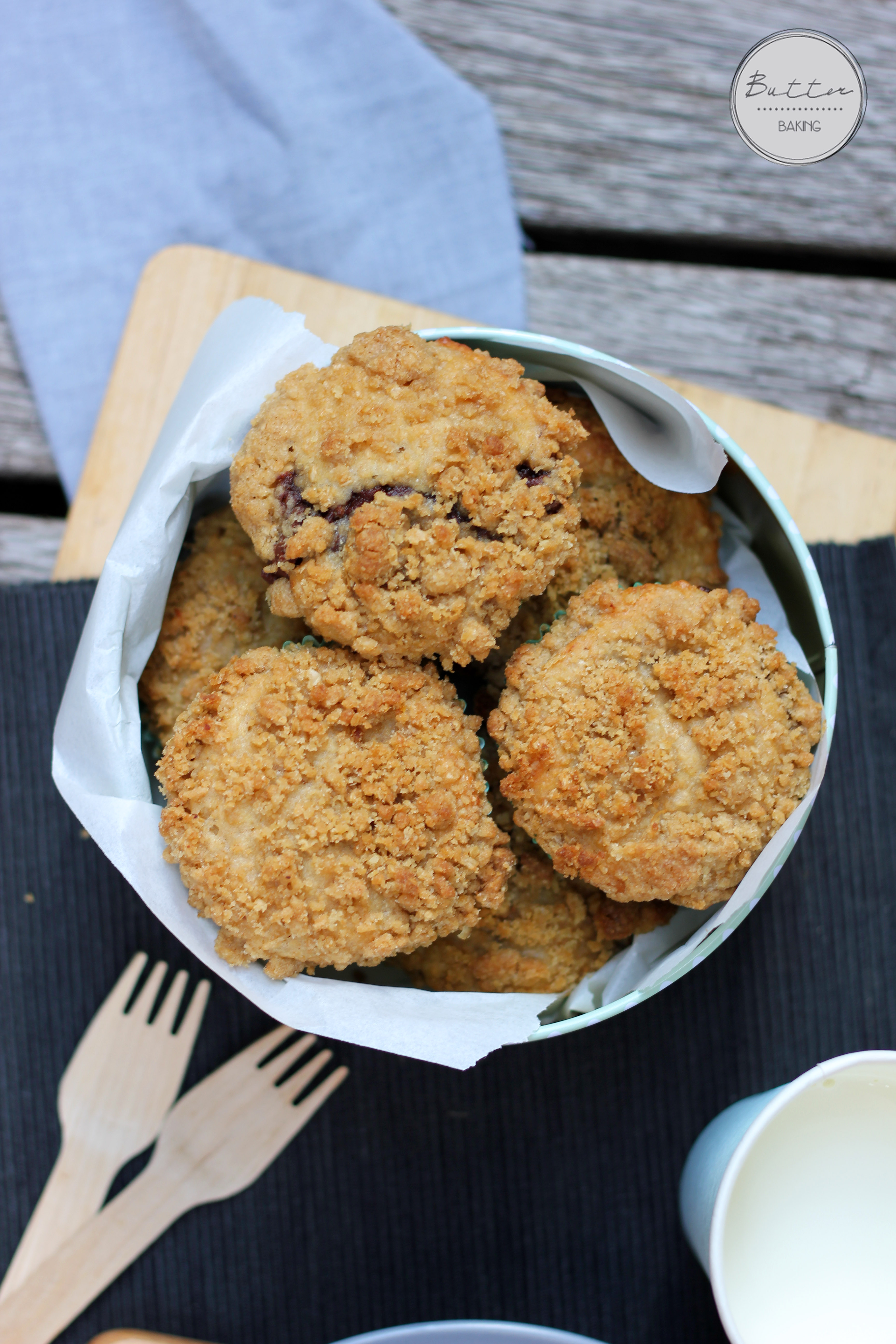 Nutella stuffed coffee cake muffins | Butter Baking