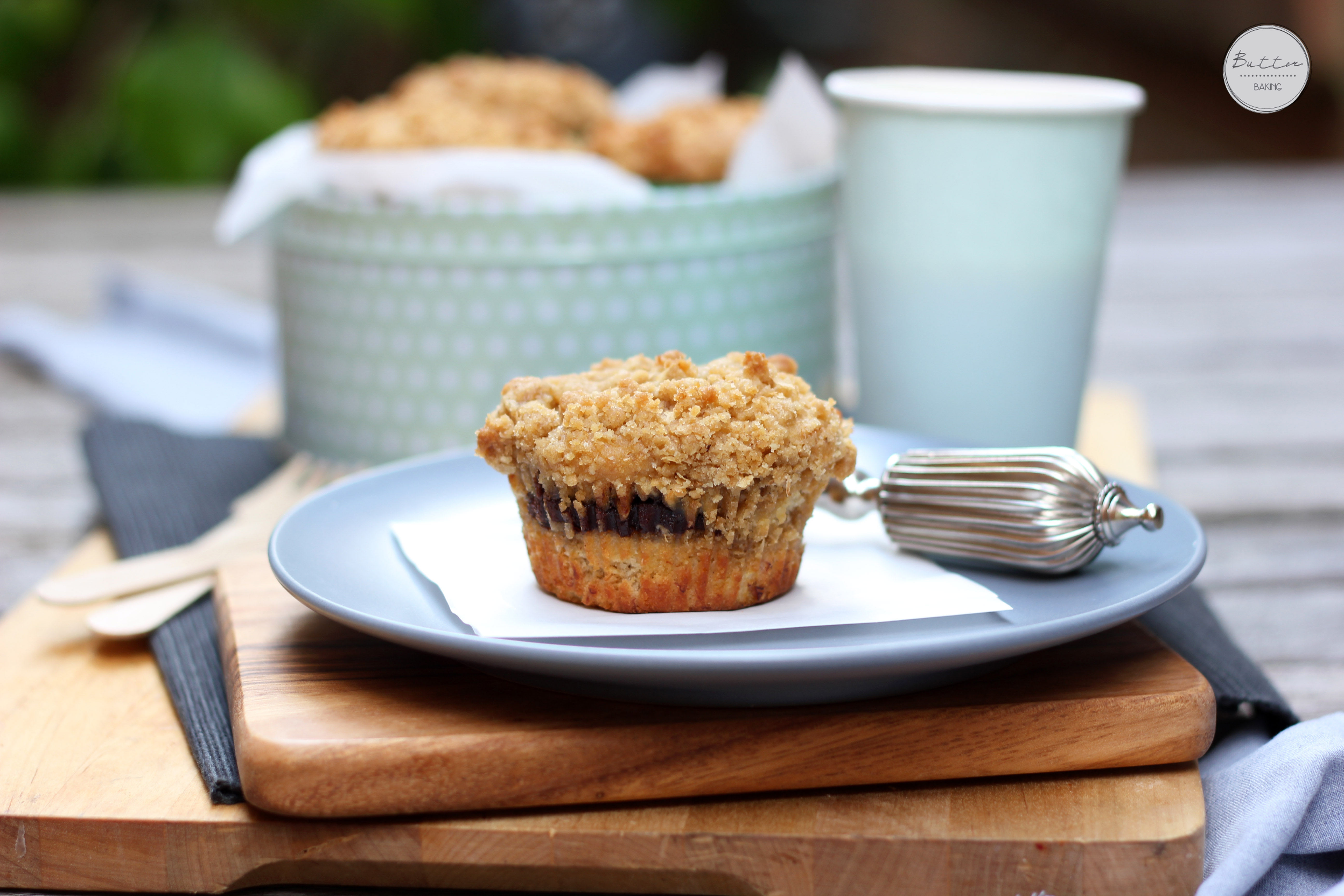 Nutella stuffed coffee cake muffins | Butter Baking