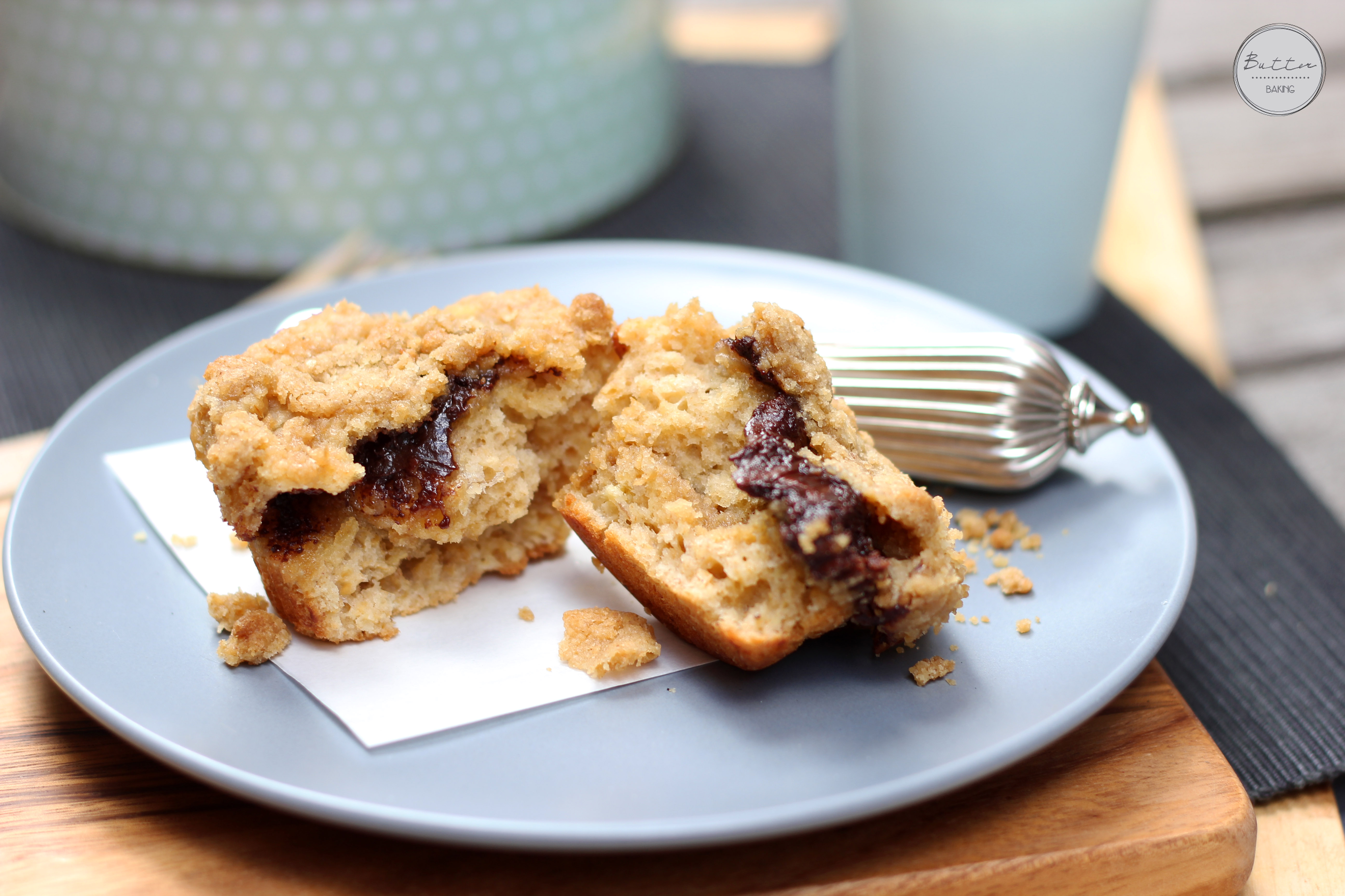 Nutella stuffed coffee cake muffins | Butter Baking