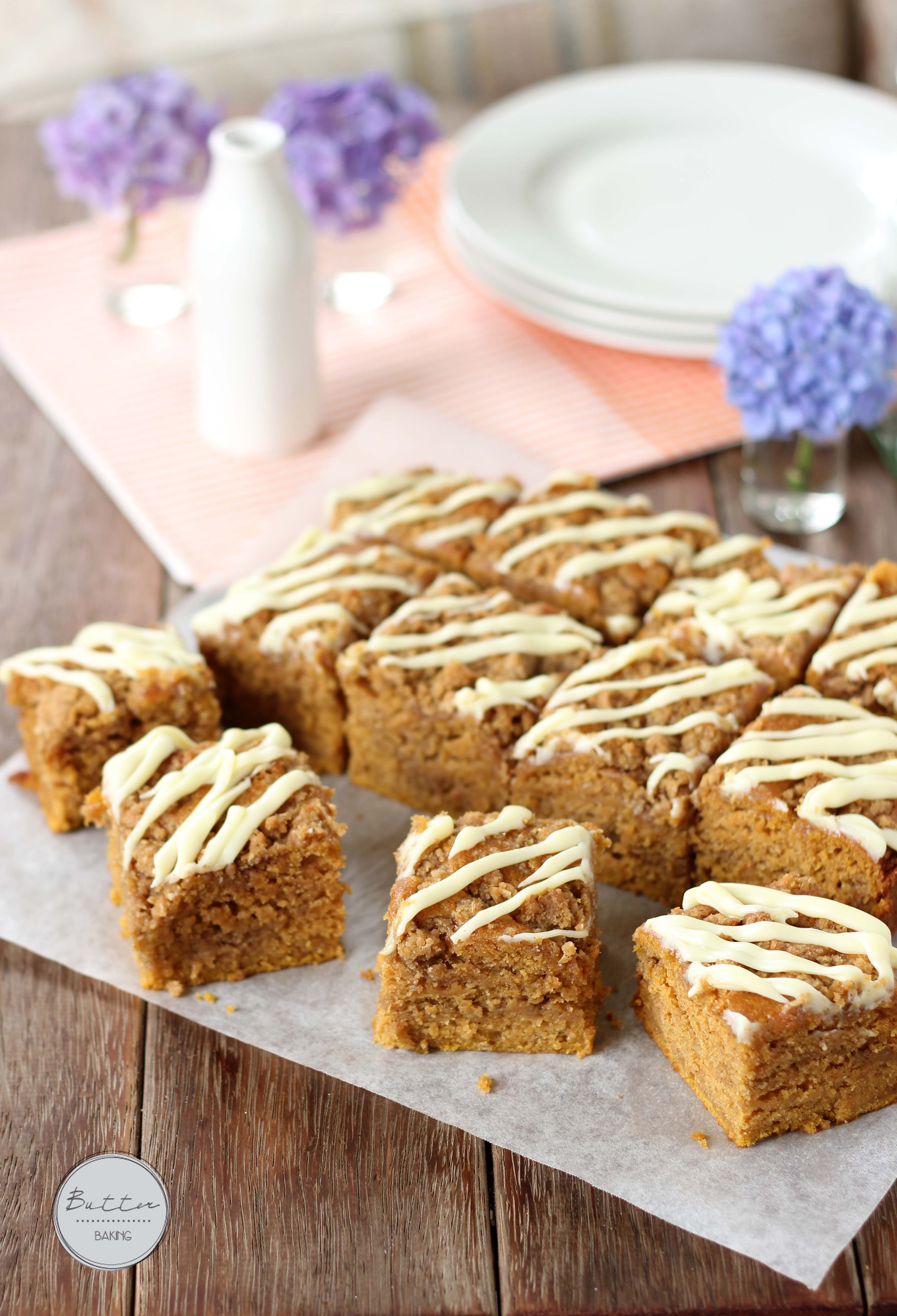Pumpkin streusel layered sheet cake | Butter Baking